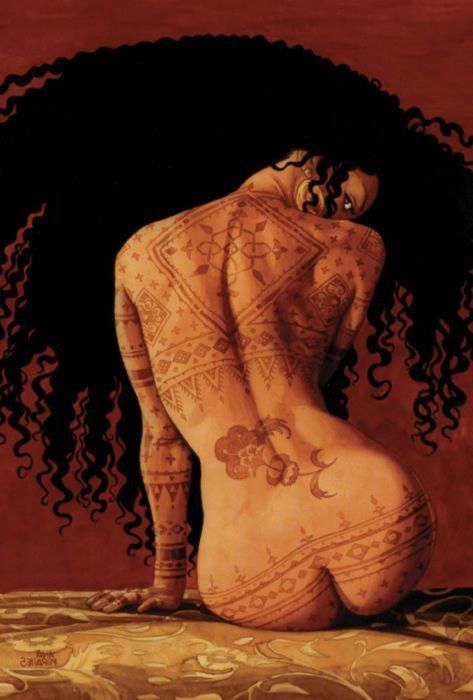 american Black women african nude art