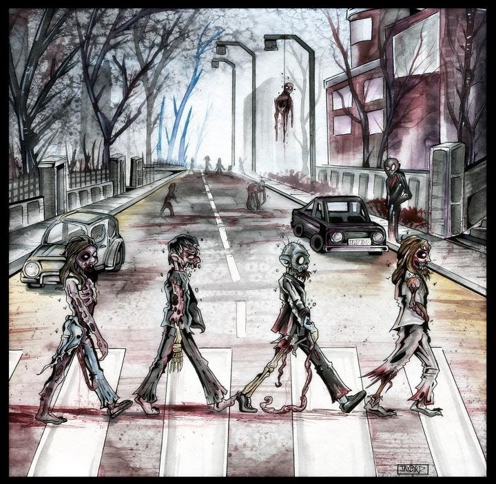 drawing Beatles abbey road