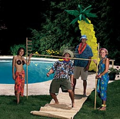 adults for a Planning luau