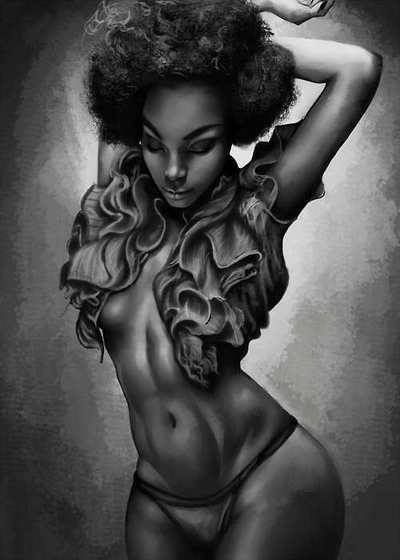 art african american women nude Black