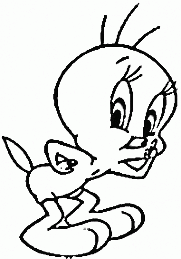 bird pages Tweety coloring