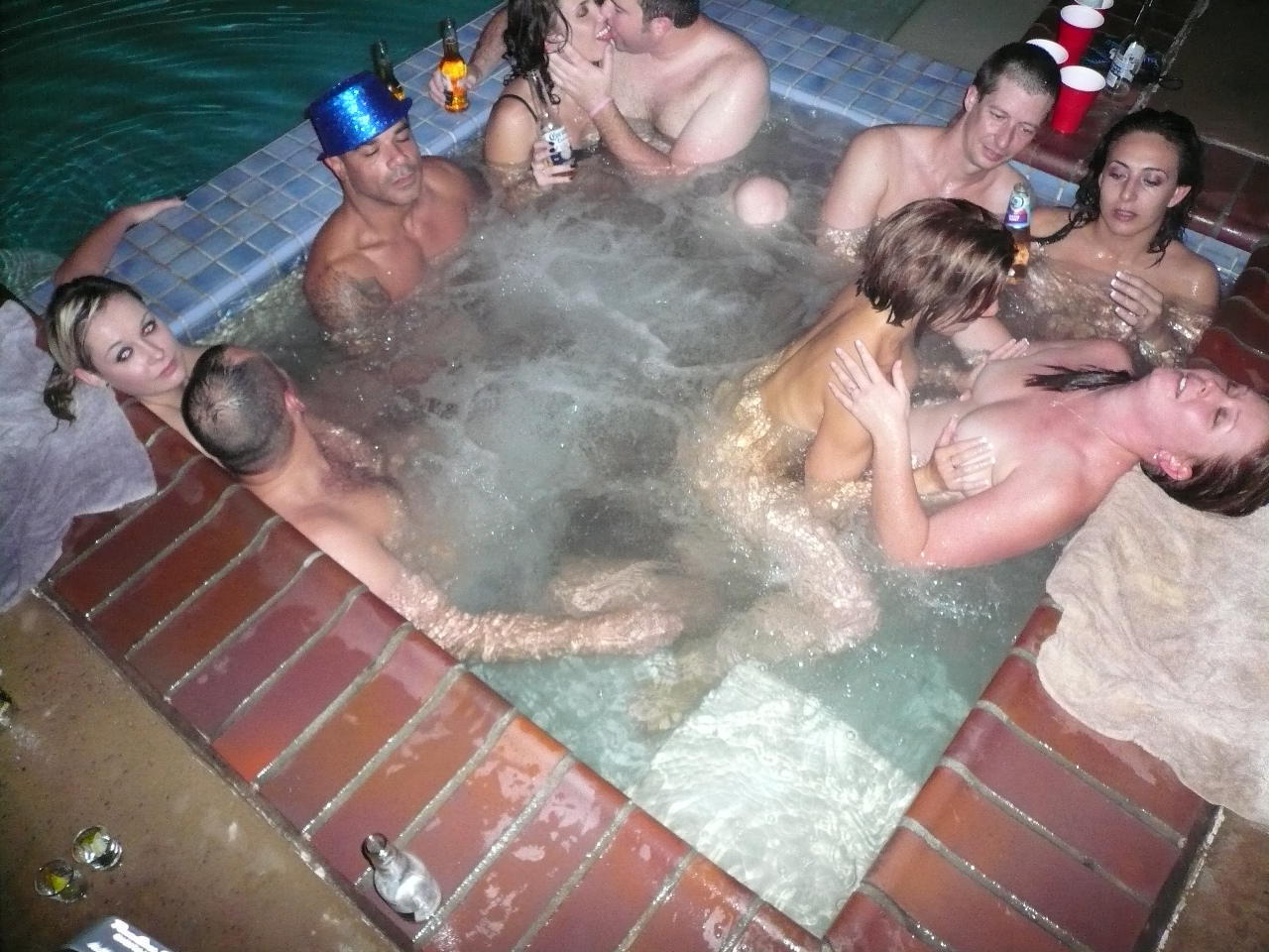 tub party Hot orgy sex