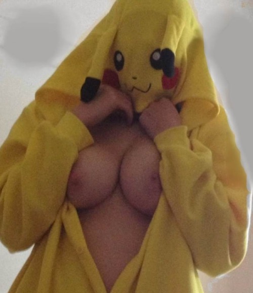 pikachu cosplay naked