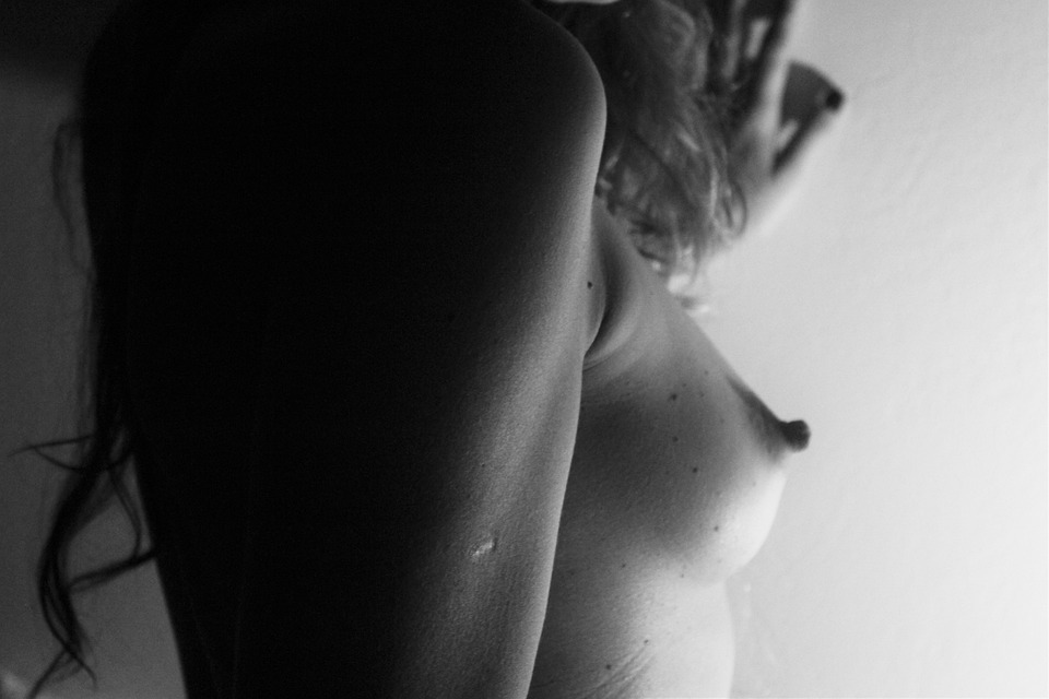 nudes artistic Black white woman and