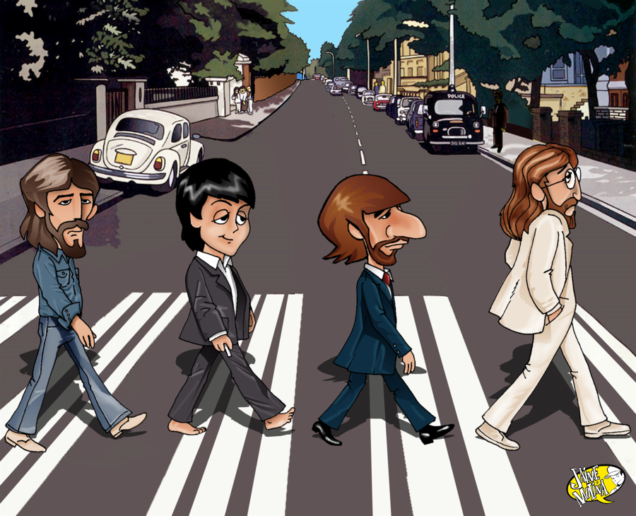 drawing Beatles abbey road