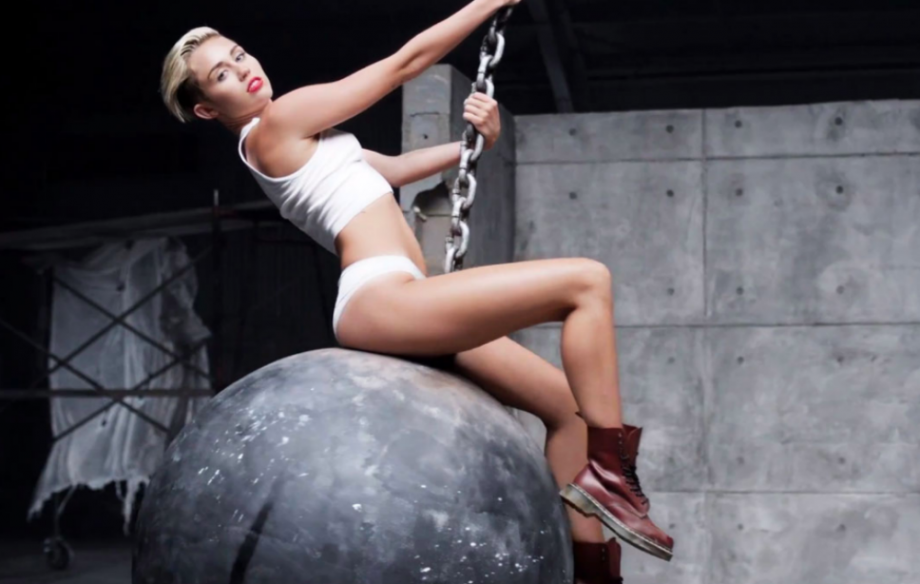 wrecking Miley cyrus ball naked