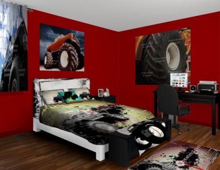 bedroom decorate Monster themes teen