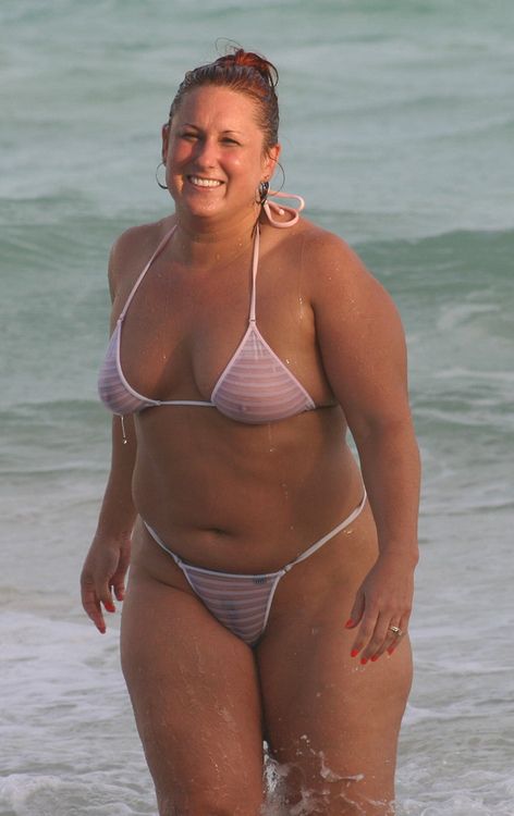women beach Mature bikini