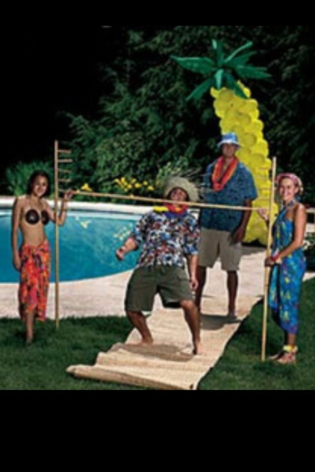 a adults Planning luau for