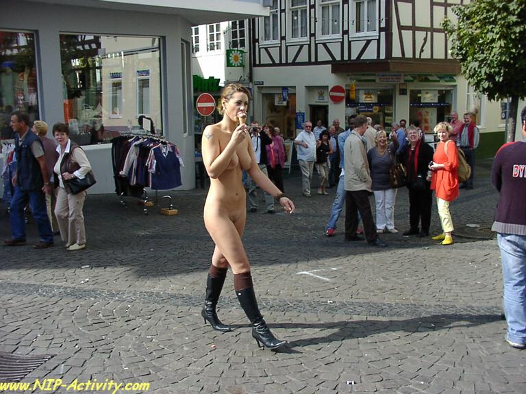 in Nip nude public activity