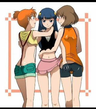 dawn pokemon and naked misty may