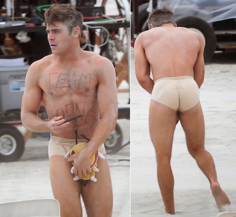 naked Zac male celebrity efron