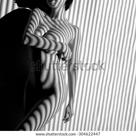 nudes woman and white artistic Black