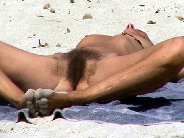 pussy hairy Beach thong